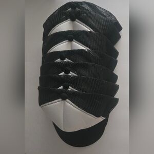 Black and White New Mesh Baseball Cap - Unbranded (7 Hats Included)